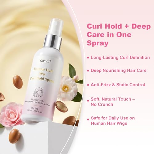 Spray para definir rizos en pelucas de cabello humano miniatura 2