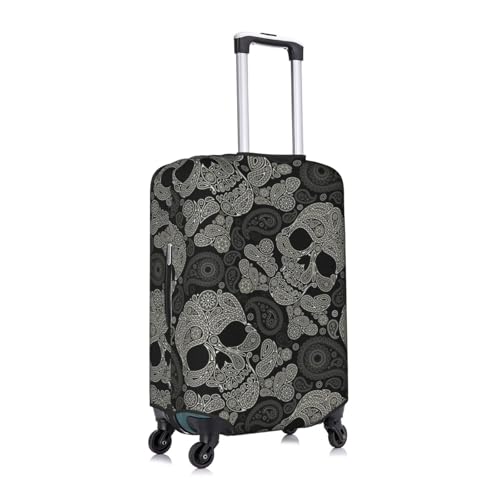Skull Printed Luggage Cover Elastic, Washable, Universal Fit 18-32 Inch Travel Suitcase Cover Easy To Identify3