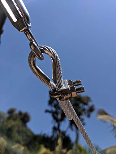 50Pcs Stainless Steel Thimble For 5/32 Steel Wire Rope Cable, M4 Rope Thimble Rigging For 1/8 In - 5/32 In Diameter Wire Rope Thimble #TOP6