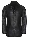 Hollert Herren Lammfelljacke Tomek Lederjacke Winterjacke Kurzmantel Merino Felljacke Echtleder Größe 3XL, Farbe Schwarz