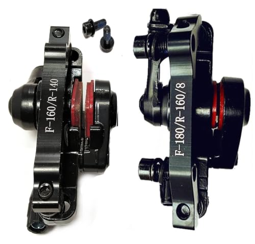 Image of Bicycle Disc Brake Caliper Set, Front and Rear Combo Pack, Black, 2 Piece