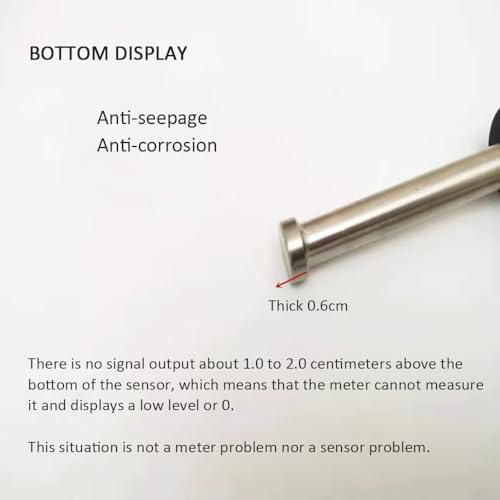 Marine Fuel Sending Unit 90° Elbow Sensor - Stainless Steel Fuel Water Level Sender for Boat, Truck, Car - 60cm Compatible Fuel Tank Gauge