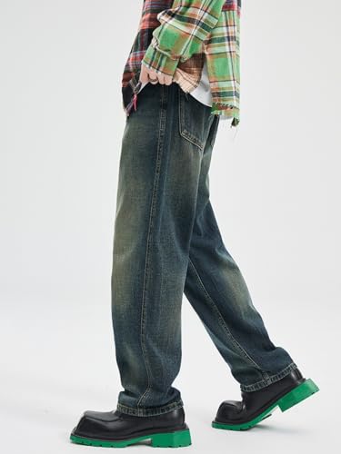 Jeans Pants Trousers Denim Business Commuter Style Men's Versatile Loose Straight Comfortable Casual Wear2