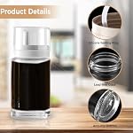 2-Pack Bouteilles pour petites huiles de verre et distributeurs de vinaigre - 3.4oz (100ml) Chaque - Parfait pour la cuisine et BBQ Utilisation