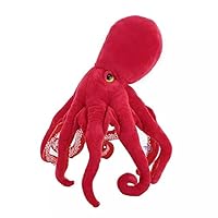 Xshelley Redsimulation Octopus Plush Toy, Soft Fish Cushion Pillow Octopus Plush Toy, Underwater Squid Doll Pillow Family Decoration Gift Children Plush Animal Toys (18inch)