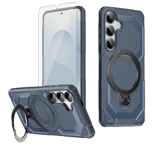 Coque Samsung S24 FE 5G avec béquille magnétique en fibre de carbone