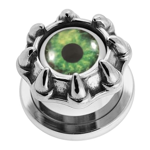 Monster Piercing Piercing para Oreja de Acero quirúrgico 316L, diseño de Ojo de dragón Moster, Acero aleado | Ya disponible en tu tienda friki favorita! En mundofriki.es!