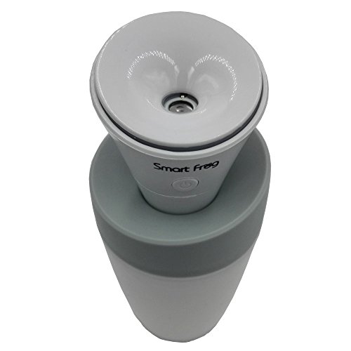 Smart Frog Water Lily Portable Mini Usb Car Cool Mist Humidifier For Car Travel And Home With Bottle (White) #TOP4