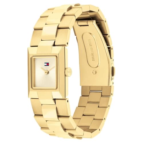 Image of Tommy Hilfiger Ivy Quartz Analog with Multicolor Dial Gold Stainless Steel Strap Watch for Women - TH1782787
