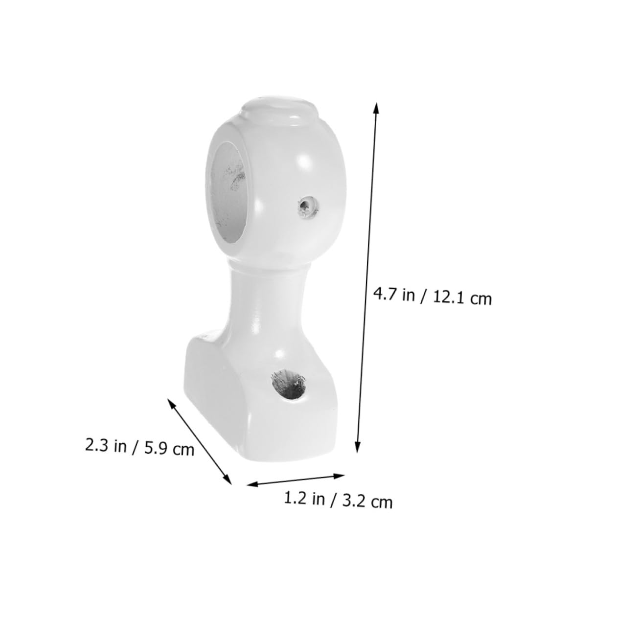 Zerodeko 3 Ensembles Support De Tringle À Rideau Support Tringle Rideaux Support Rideaux Crochets Support De Barre De Rideau Supports De Cantonnière Support De Mur-Rideau 2 Pièces * 3
