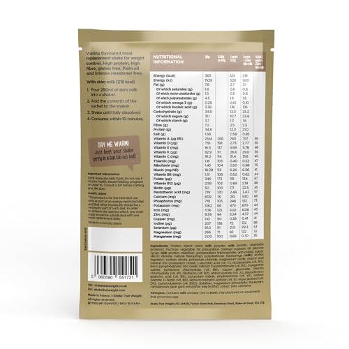 Shake That Weight Meal Replacement Shakes - Diet Shakes - 1 Week Supply. 7x Chocolate Peanut Bars - 4x Chocolate Shakes, 4x Vanilla Shakes, 3x Strawberry Shakes, 3x Banana Shakes