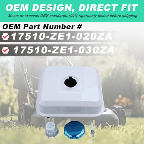 Tank-Set für Honda GX160 GX200 GX140 Motor, Adefol Benzintank + Tankdeckel + Kerze, OEM # 17510-ZE1-020ZA