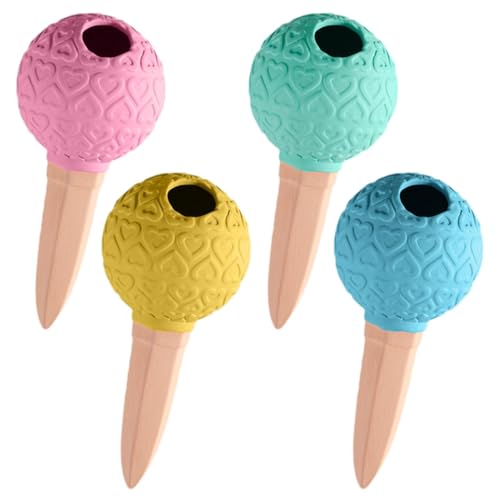 Wuyooprt Spikes de riego suculentos, globos de riego de plantas, Globos de riego de maceta de 4 piezas para plantas de interior, Dispositivos automáticos de jardinería de riego para hogar, patio