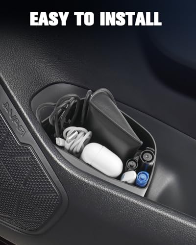 Image of (2PCS) RAV 4 2025 Trash Can Trash Bin for Door RAV4 XSE Car Door Trashcan Trash Holder for 2019-2025 Toyota RAV4 Hybrid Accessories (LE /SE /XLE Premium /Woodland /Limited)Driver Passenger Door Trashcans