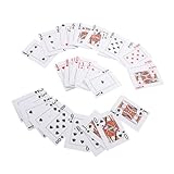 BAZEITFLOW 点字ラベル付き盲人用トランプ 携帯便利なコンパクト 多彩なゲーム対応 高齢者や視覚障がい者向け娯楽用品