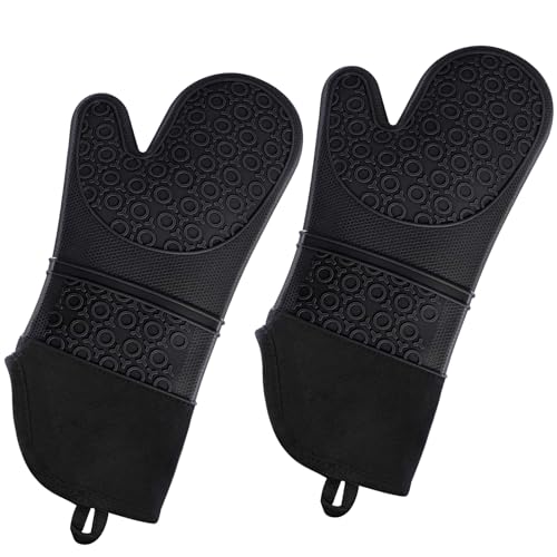 Alimat PluS Silicone Oven Gloves Heat Resistant, Oven Mitts with ...