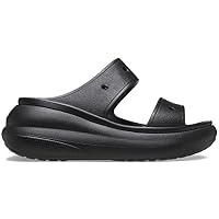 Crocs Unisex Adult Crush Sandal, Black, US M2W4