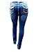 Jack David Womens Plus Size Distressed Ripped Destroy Blue Denim Jeans Skinny Bootcut Pants