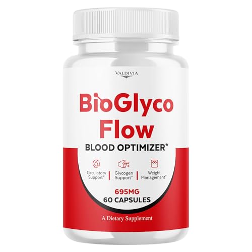 BioGlyco Flow Blood Optimizer Capsules, Official Bio Glyco Flow with All Natural Ingredients, Advanced Health and Wellness Support Supplement with Maximum Strength Multivitamins (60 Capsules)