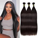 10A Human Hair Bundles 26 28 30 Inch Straight Bundles Human Hair 100% Unprocessed Brazilian Virgin Hair Quick Weave Extensions Natural Black