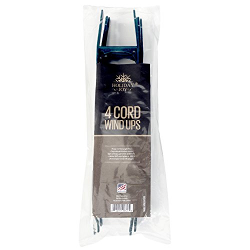 Holiday Joy - 4 All Purpose Light & Cord Wind Up Value Pack - Ideal for Christmas Lights - Made in USA - Thumbnail 2