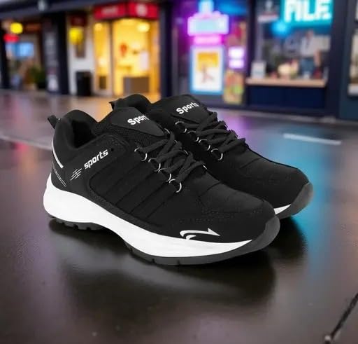 Image of Lightweight Breathable Sports Shoes for Men - Stylish Running, Walking, Gym, Training Shoes CRT 021