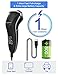 MAX-T Men's Electric Shaver - Corded and Cordless Rechargeable 3D Rotary Shaver Razor for Men with Pop-up Sideburn Trimmer Wet and Dry Painless 100-240V Black (Metal Black)