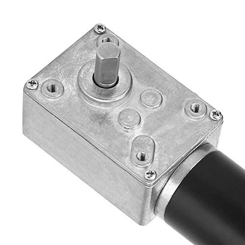 Image of 30RPM Reversible Gear Motor DC 24V 8mm Shaft Gear Motor High Torsion Metal Reversible Electric Turbo Speed Reduction Motor for Curtain Machine Advertising Equipment Window Opener(30RPM)