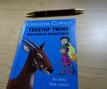 CRESSIDA COWELL The Twins Seek a Saola TREETOP TWINS Deer Book Kids Reader Book - Book #12 of the Treetop Twins Wilderness Adventures