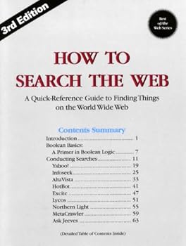 Spiral-bound How to Search the Web: A Quick-Reference Guide to Finding Things on the World Wide Web Book