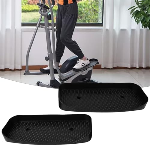 Pedales para máquina elíptica negros de plástico ABS para tubo cuadrado de 30x30 mm 8