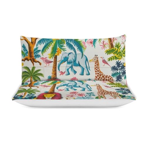 Funda nórdica infantil GiraffeLöwe de 3 piezas para evitar que el edredón se salga de la cama 4