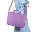 LANDICI 360° Protective Laptop Bag 14-15 Inch with Shoulder Strap, Laptop Case Sleeve for MacBook Air/Pro 15, Chromebook 14, Dell XPS 15, Waterproof Computer Bag Slim Briefcase for Men Women-Purple