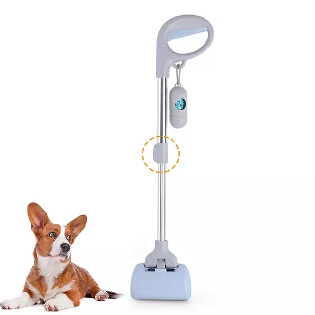 DRK Shopmart pet Adjustable Size Poop Scooper | Waste Collector Long Portable & extendable Handle | Potty Picker with Bag for Dogs, Cats, Pets (B0CLJ4D74X) Amazon Price History, Amazon Price Tracker