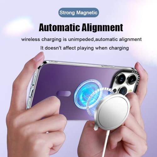 Étui magnétique antichoc pour iPhone 14 Pro Max couleur orange