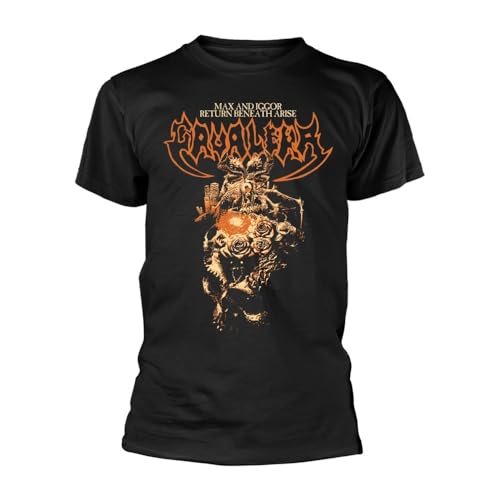 Plastic Head Cavalera 'Beneath Arise' Black T-Shirt (UK, Alpha, XXL, Regular, Regular, Black)