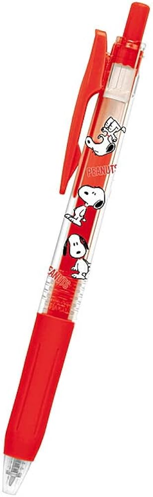 Amazon | スヌーピー[カラーボールペン]サラサクリップ0.5/レッド