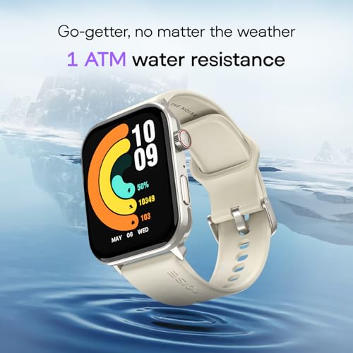 Image of Noise Icon 5 Smartwatch with AI Watch Faces & AI Search, 1.95 inch AMOLED Display, 10 Days Battery, Bluetooth Calling, 100+ Sports Modes, IP68 (Starlight Gold)