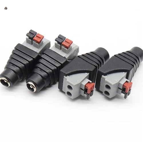Conector Macho CC y hembra de 2,1 x 5,5 mm para tiras LED 3