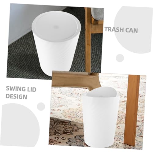Caneca de basura rectangular con tapa abatible miniatura 4