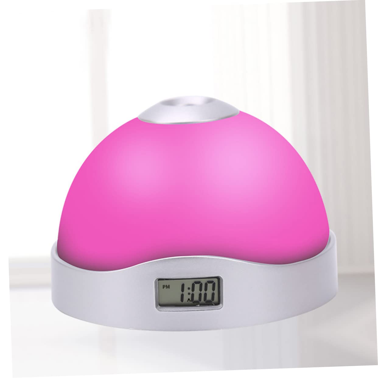 Cabilock 7 Projection Alarm Clock Side Display Led Light for Boys and Girls Relaxing Wake-up