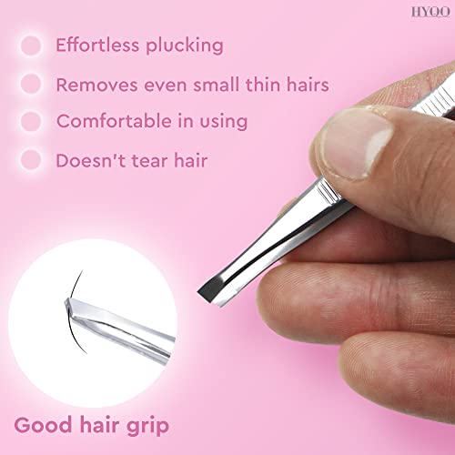 24 Pcs Mini Tweezers Bulk Pack – 3.5" Stainless Steel Bulk Tweezers First Aid with Heart Clamps, Designed for Effortless Eyebrow Plucking – Compact Size, Designed for Home & Professional Use