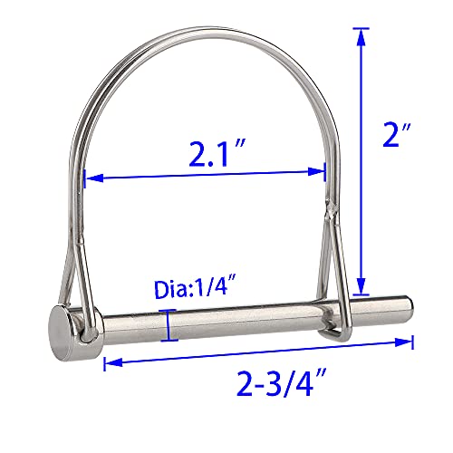 Pasador de seguridad de acero inoxidable 316 premium con dos pines extendidos 2