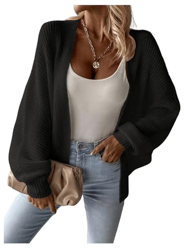 GORGLITTER Cardigan pour femme - Grandes tailles - Pull en tricot - Pull à épaules dénudées -...