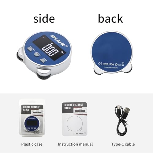 Cinta métrica digital SHAHE con pantalla LCD y batería recargable miniatura 5