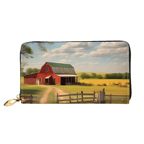Portefeuille femme grande capacité noir zippé mesurant 19 x 10 cm pour le voyage