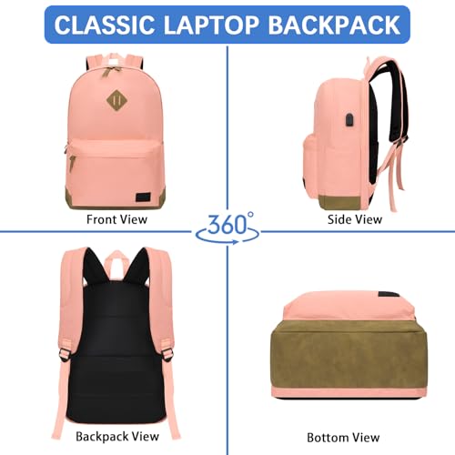 Image of Goloni Backpack for Men Women,Travel Laptop Backpack, Water Resistant 17.3 Inch USB Charging Backpack, Large Capacity Work Commute Bag
