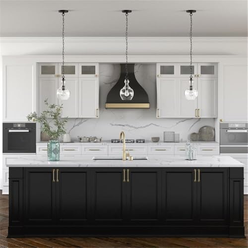 Image of Henn&Hart 7 inch Pendant Light Fixture with 6' Adjustable Cord, Black