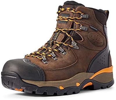 ARIAT BMVY9 Mens Endeavor 6" Waterproof Work Boot Chocolate Brown 11