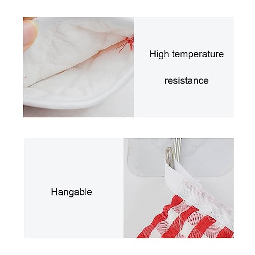 PengLAI Kids Oven Mitts,Heat Proof Gloves/Oven Gloves Heat Resistant Comfortable Kitchen Gloves for Children Kid Grilling Cooking Baking(2 Pcs) (Red) - Image 3
